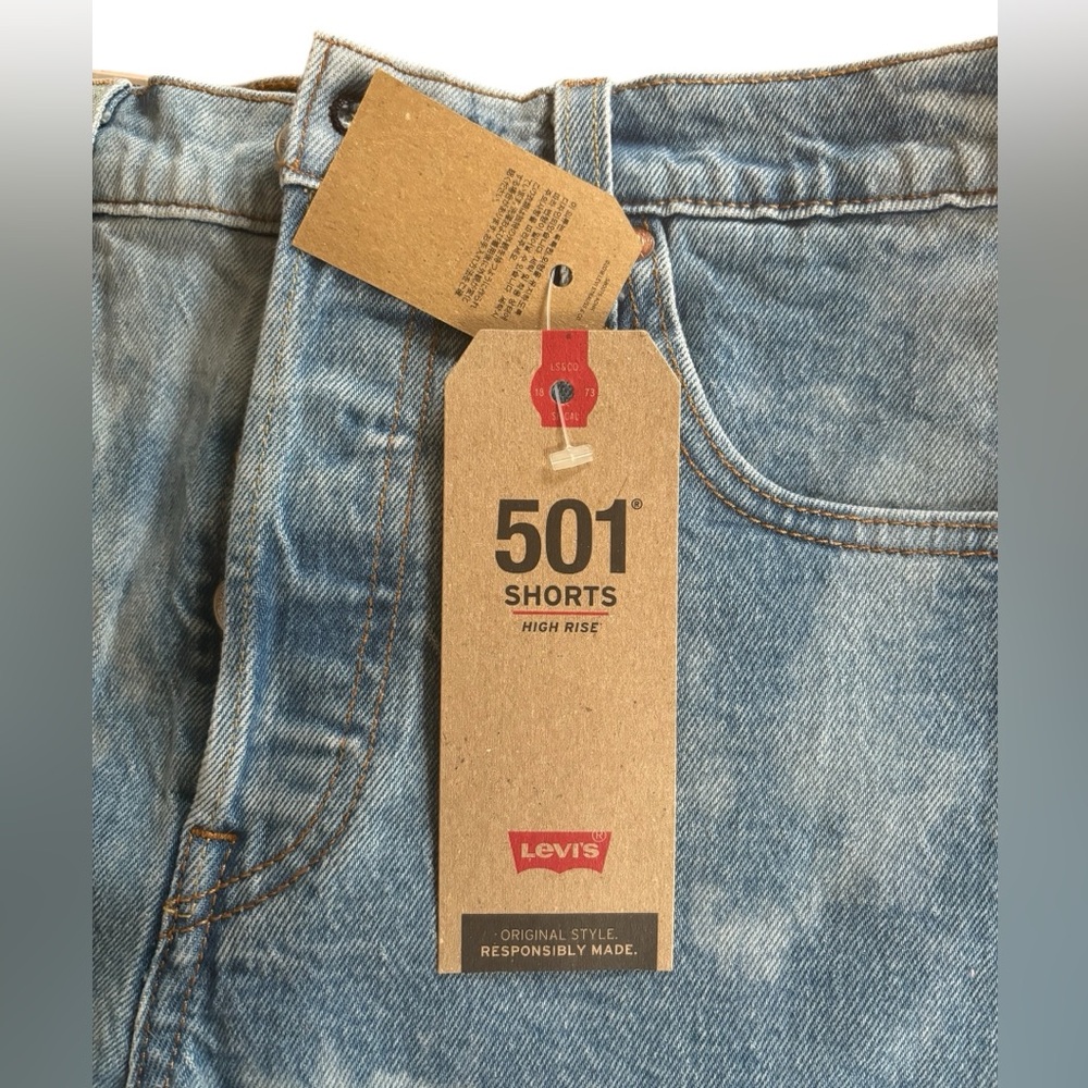NWT Levi's High Rise 501 Shorts - Picture 6 of 8